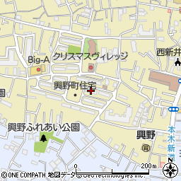 都営興野町住宅Ｂ－７号棟周辺の地図