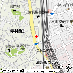 東京都北区赤羽西2丁目2-12周辺の地図