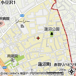 東京都板橋区蓮沼町58周辺の地図