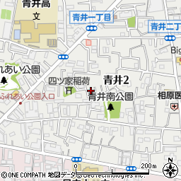 東京都足立区青井2丁目周辺の地図