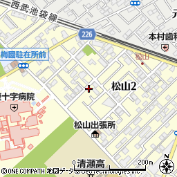 読売センター清瀬東久留米周辺の地図