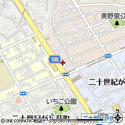 千葉県松戸市二十世紀が丘美野里町25周辺の地図