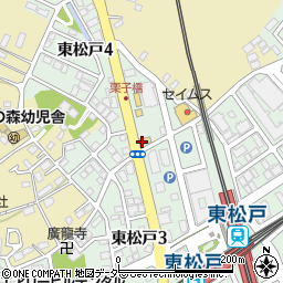 ａｕショップ東松戸周辺の地図