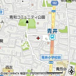 東京都足立区青井3丁目周辺の地図