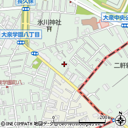 東京都練馬区大泉学園町8丁目18周辺の地図