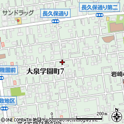 東京都練馬区大泉学園町7丁目周辺の地図