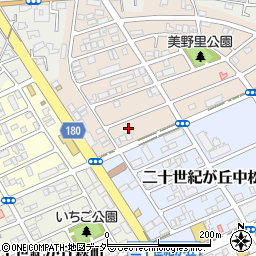 千葉県松戸市二十世紀が丘美野里町36周辺の地図