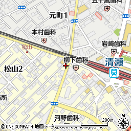 清瀬駅入口周辺の地図