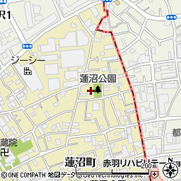 東京都板橋区蓮沼町69周辺の地図