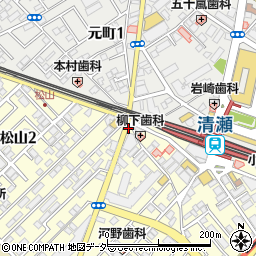 メガネストアー清瀬店周辺の地図