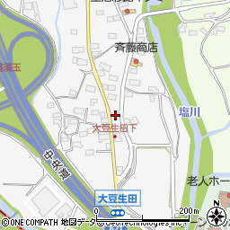 山梨県北杜市須玉町大豆生田406-3周辺の地図