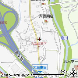 山梨県北杜市須玉町大豆生田406周辺の地図