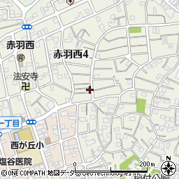 東京都北区赤羽西4丁目33-1周辺の地図