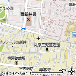 東京都足立区関原3丁目17周辺の地図