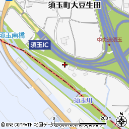 山梨県北杜市須玉町大豆生田836周辺の地図