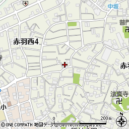 東京都北区赤羽西4丁目12-2周辺の地図
