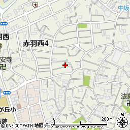 東京都北区赤羽西4丁目14-1周辺の地図