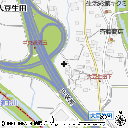 山梨県北杜市須玉町大豆生田369周辺の地図