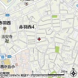 東京都北区赤羽西4丁目14-8周辺の地図