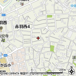 東京都北区赤羽西4丁目14-9周辺の地図