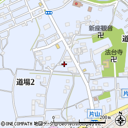 埼玉県新座市道場周辺の地図