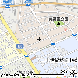 千葉県松戸市二十世紀が丘美野里町44周辺の地図
