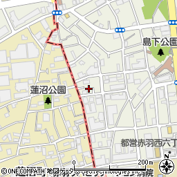 東京都北区赤羽西6丁目31-3周辺の地図