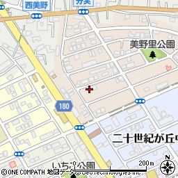 千葉県松戸市二十世紀が丘美野里町50周辺の地図