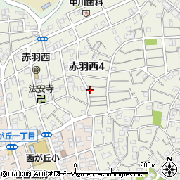 東京都北区赤羽西4丁目33-7周辺の地図