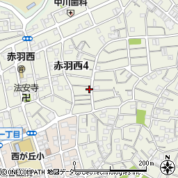 東京都北区赤羽西4丁目33-11周辺の地図