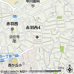 東京都北区赤羽西4丁目33-9周辺の地図