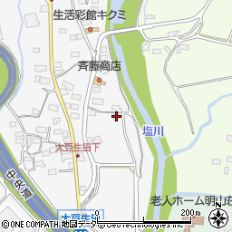 山梨県北杜市須玉町大豆生田57-2周辺の地図