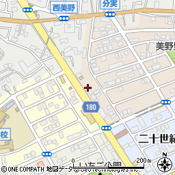千葉県松戸市二十世紀が丘美野里町17周辺の地図
