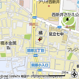 東京都足立区関原3丁目47周辺の地図