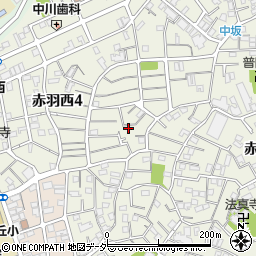 東京都北区赤羽西4丁目12-10周辺の地図