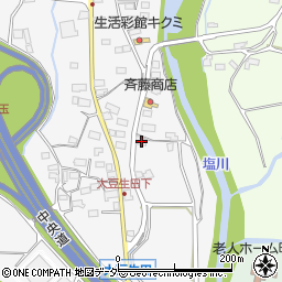 山梨県北杜市須玉町大豆生田54周辺の地図