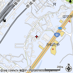 千葉県成田市不動ケ岡2095周辺の地図