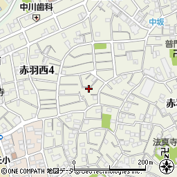 東京都北区赤羽西4丁目12-11周辺の地図