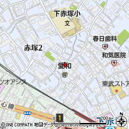 東京都板橋区赤塚2丁目周辺の地図