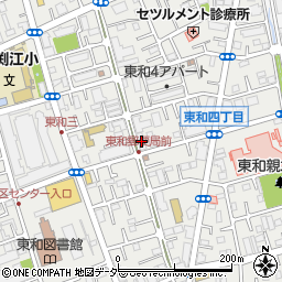 カギの救急車１１０番２４足立東和店周辺の地図
