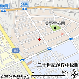 千葉県松戸市二十世紀が丘美野里町43周辺の地図