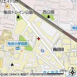 東京都足立区梅田8丁目周辺の地図