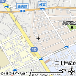 千葉県松戸市二十世紀が丘美野里町55周辺の地図