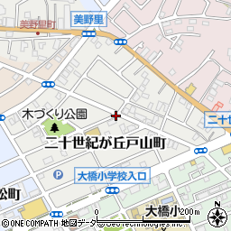 千葉県松戸市二十世紀が丘戸山町周辺の地図