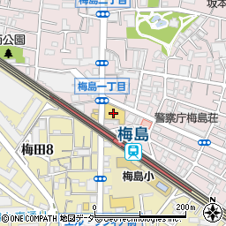 株式会社ライフコーポレーション　梅島駅前店周辺の地図