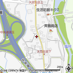山梨県北杜市須玉町大豆生田426-1周辺の地図