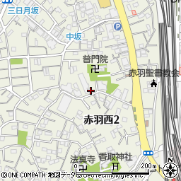 東京都北区赤羽西2丁目14-4周辺の地図