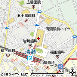 セリア西友清瀬店周辺の地図