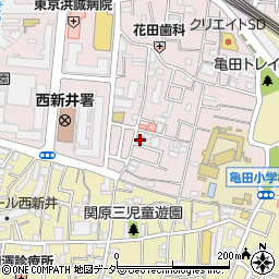 足立西新井栄町郵便局周辺の地図