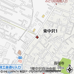 鎌ケ谷中沢郵便局周辺の地図
